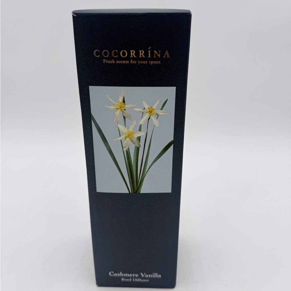NOB! Cocorrina Reed Diffuser Cashmere Vanilla 6.76 oz, with wicks & glass bottle